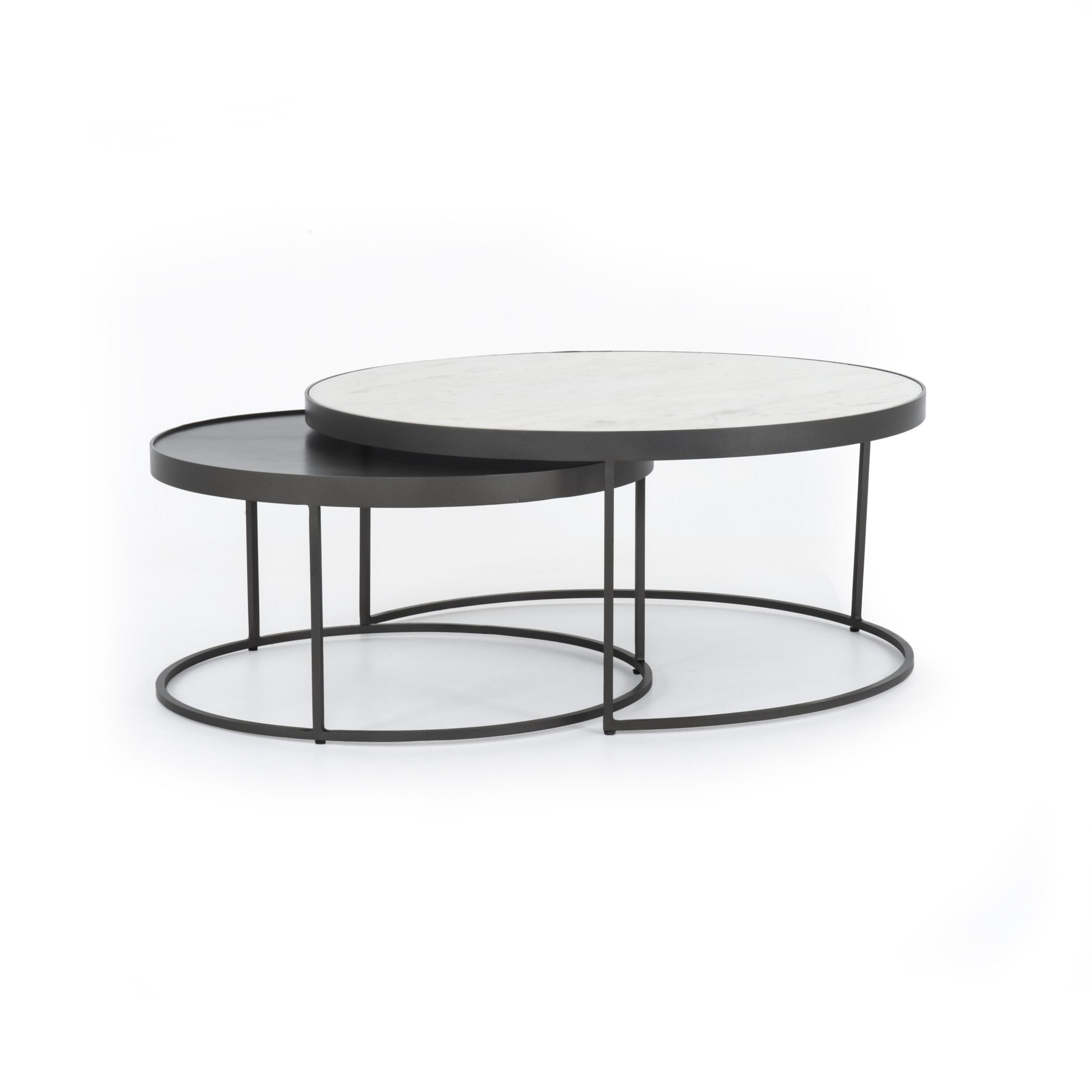 Four Hands Evelyn Round Nesting Coffee Table