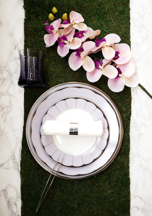 Haviland Illusion Oval Dish - Small - Lavender Platinum