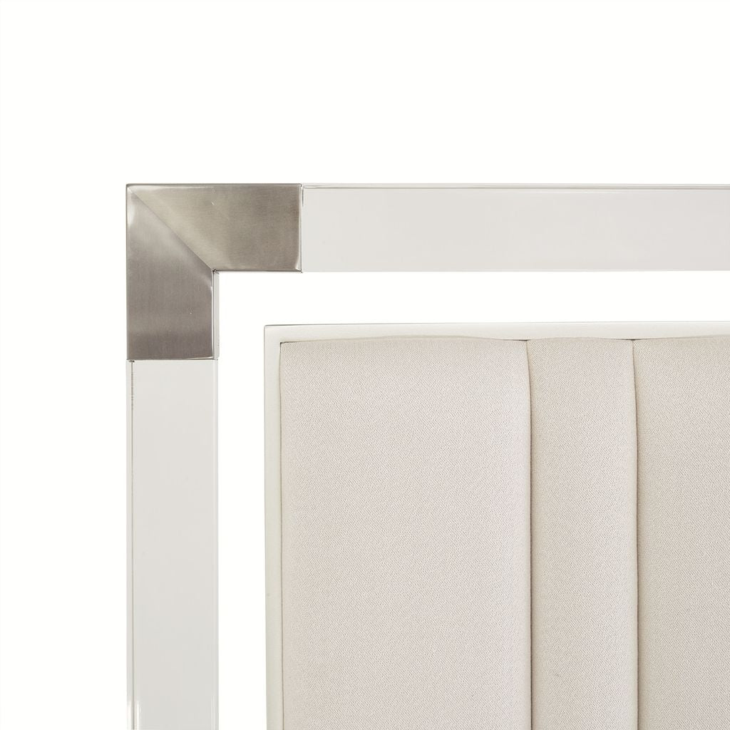 Michael Amini Penthouse Short Panel Bed - Ash Gray