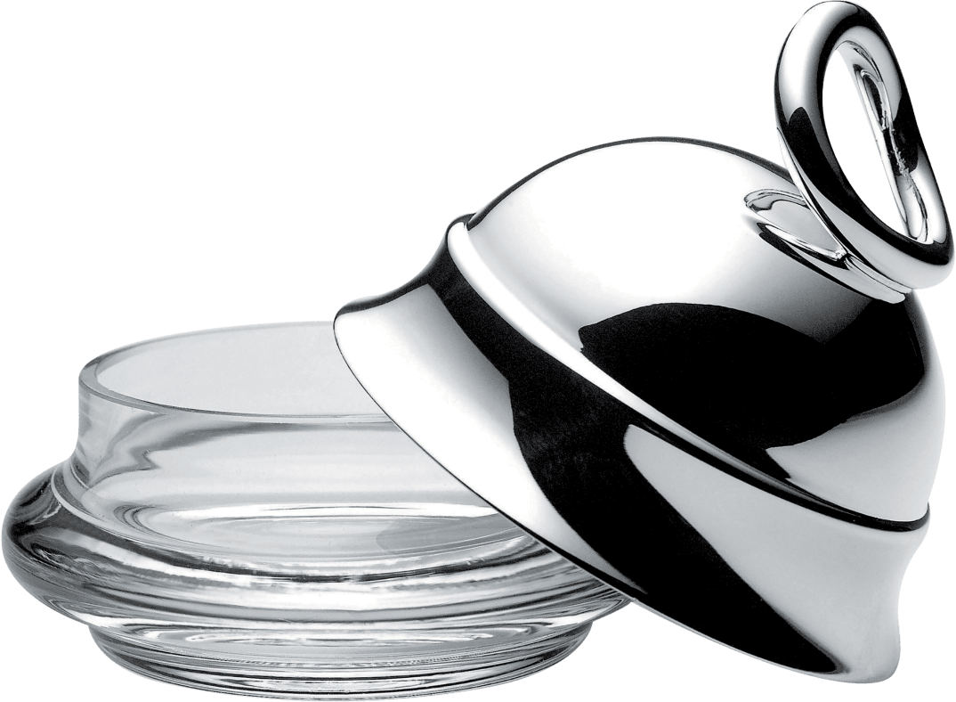 Christofle Vertigo Silver-Plated Personal Lidded Butter Dish