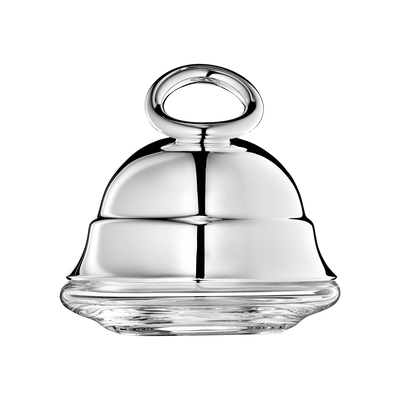 Christofle Vertigo Silver-Plated Personal Lidded Butter Dish