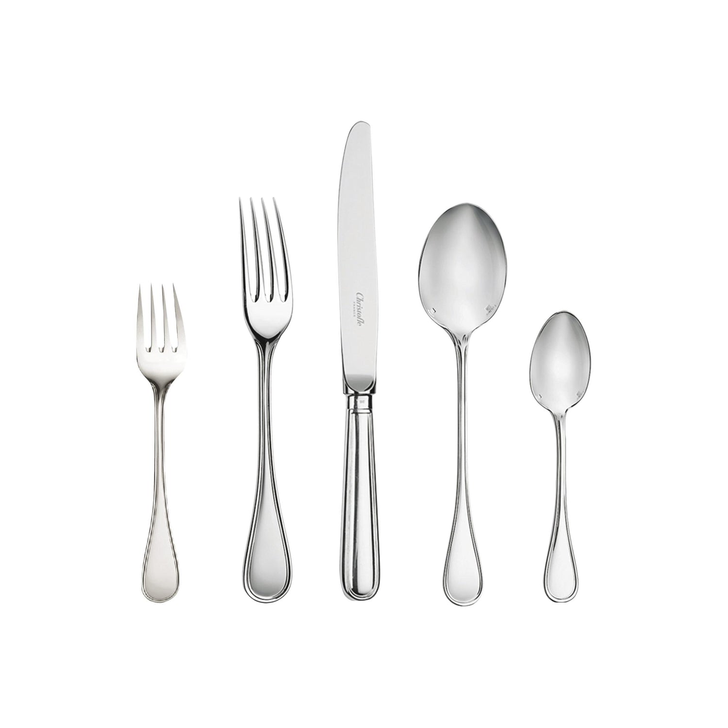 Christofle Albi 5-Piece Silver-Plated Flatware Set