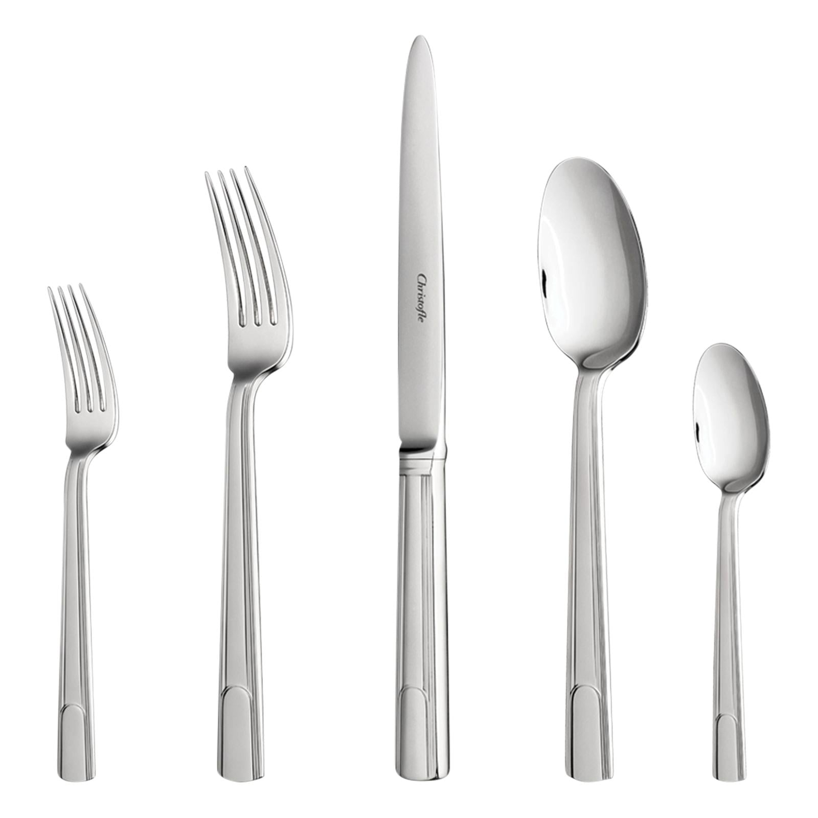 Christofle Hudson Stainless Steel 5-Piece Place Setting