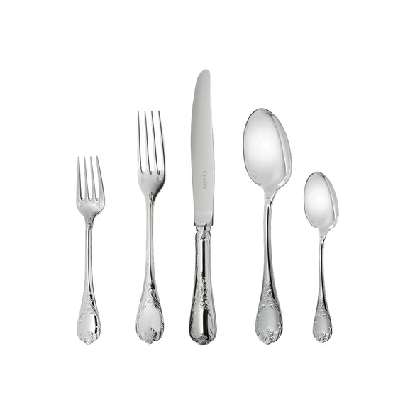 Christofle Marly Silver-Plated Five-Piece Flatware Set