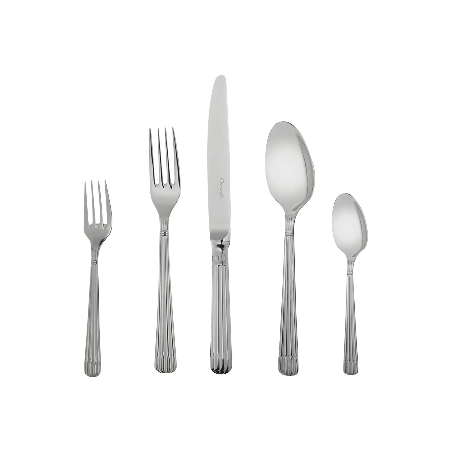 Christofle Osiris 5-Piece Stainless Steel Flatware Set