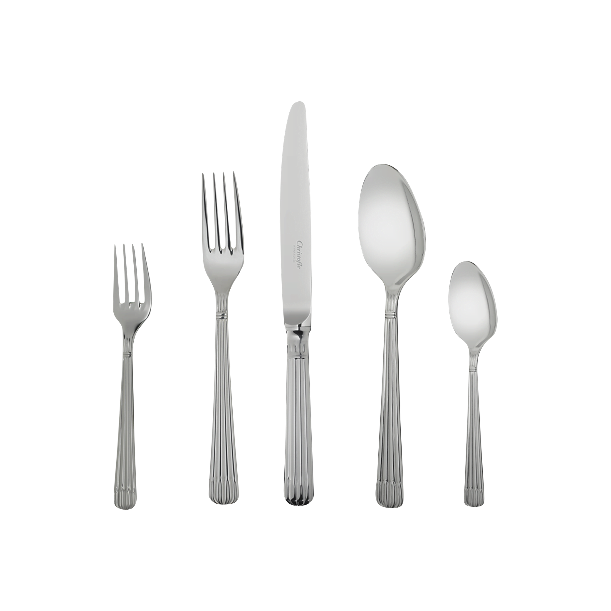 Christofle Osiris 5-Piece Stainless Steel Flatware Set