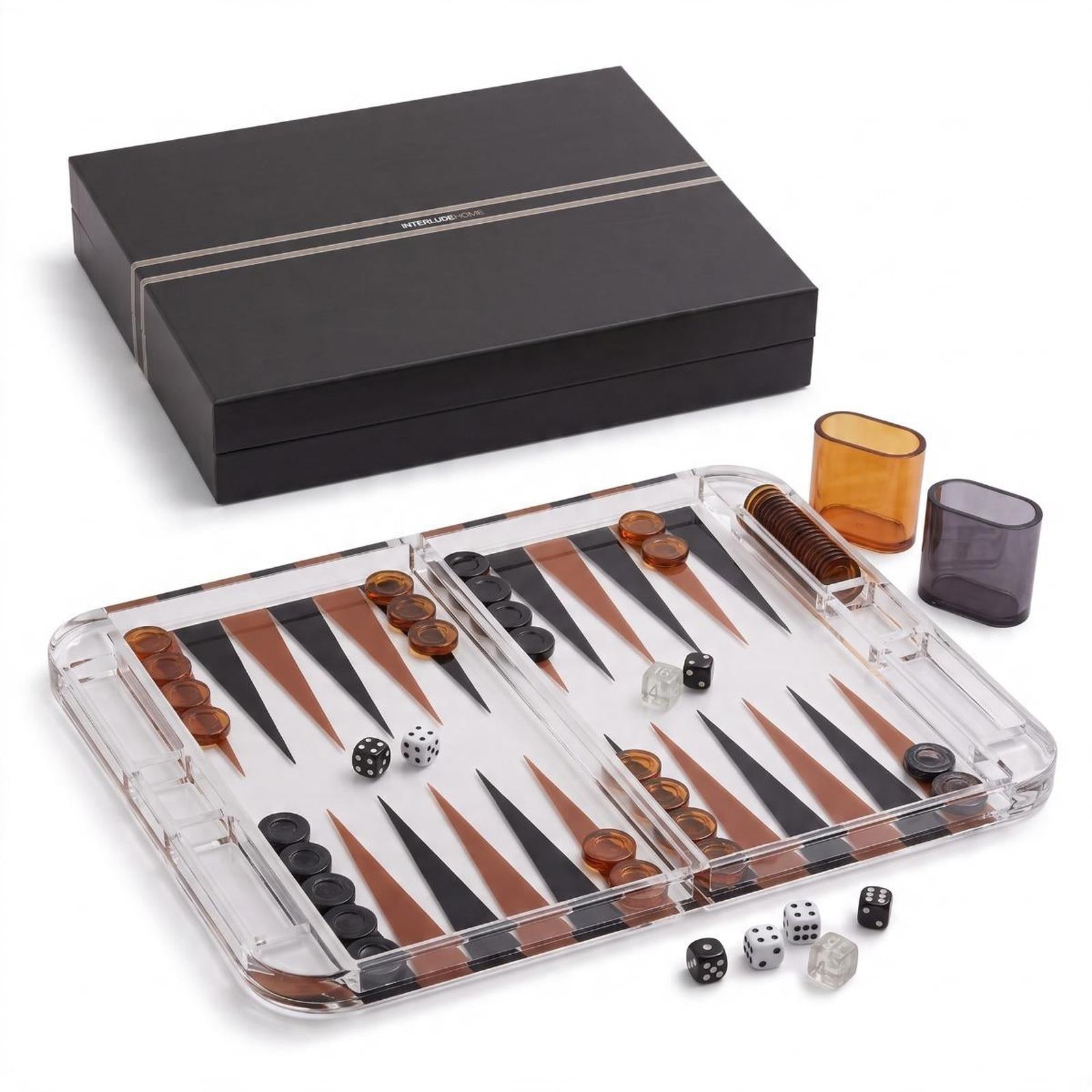 Interlude Miami Acrylic Backgammon