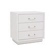 Interlude Taylor 3 Drawer Bedside Chest