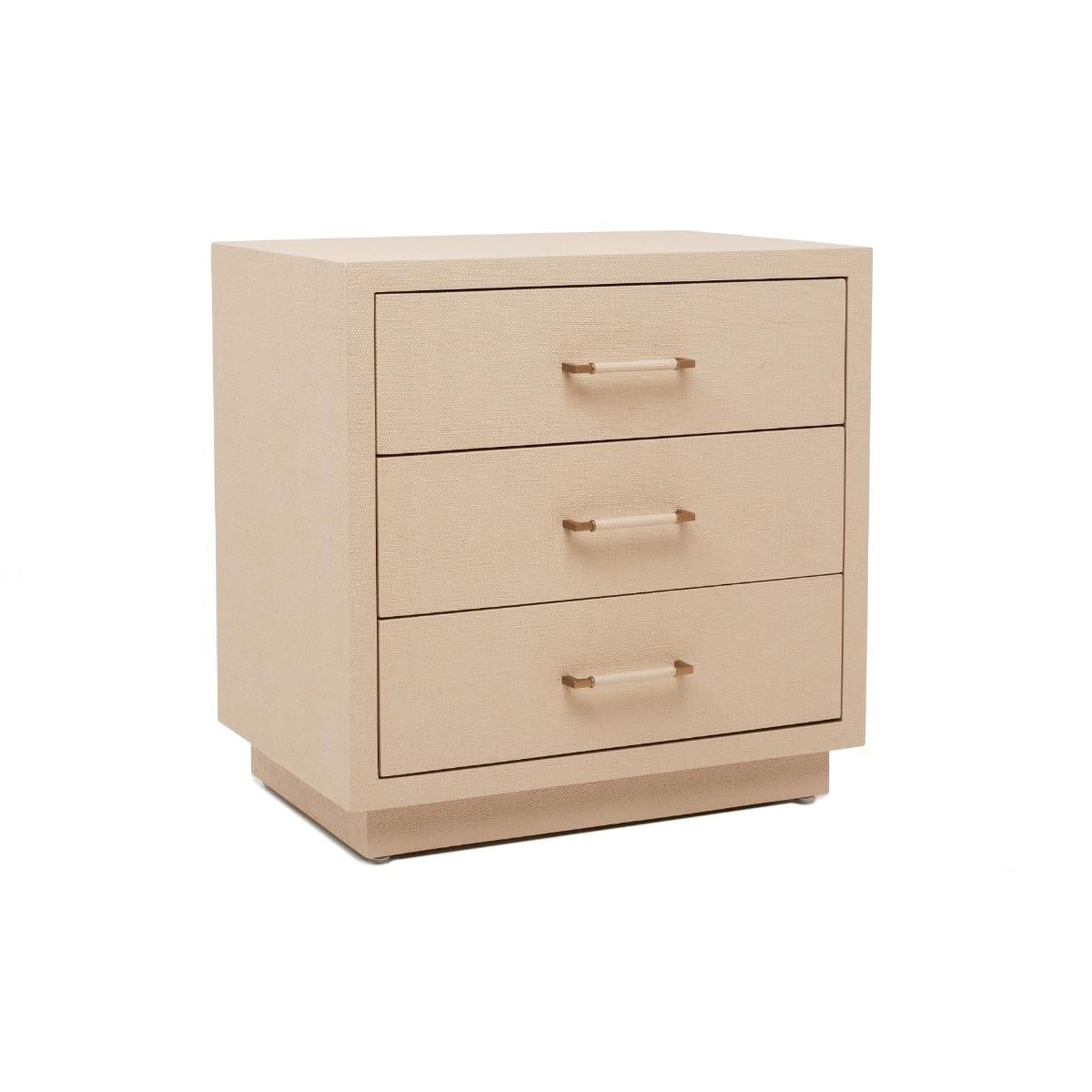 Interlude Taylor 3 Drawer Bedside Chest