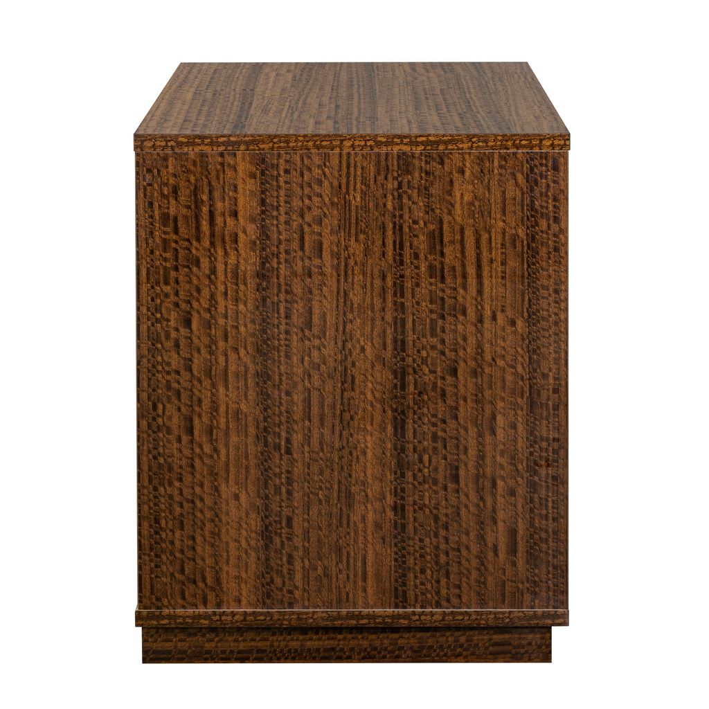 Michael Amini Kayner 2-Drawer Nightstand - Charcoal