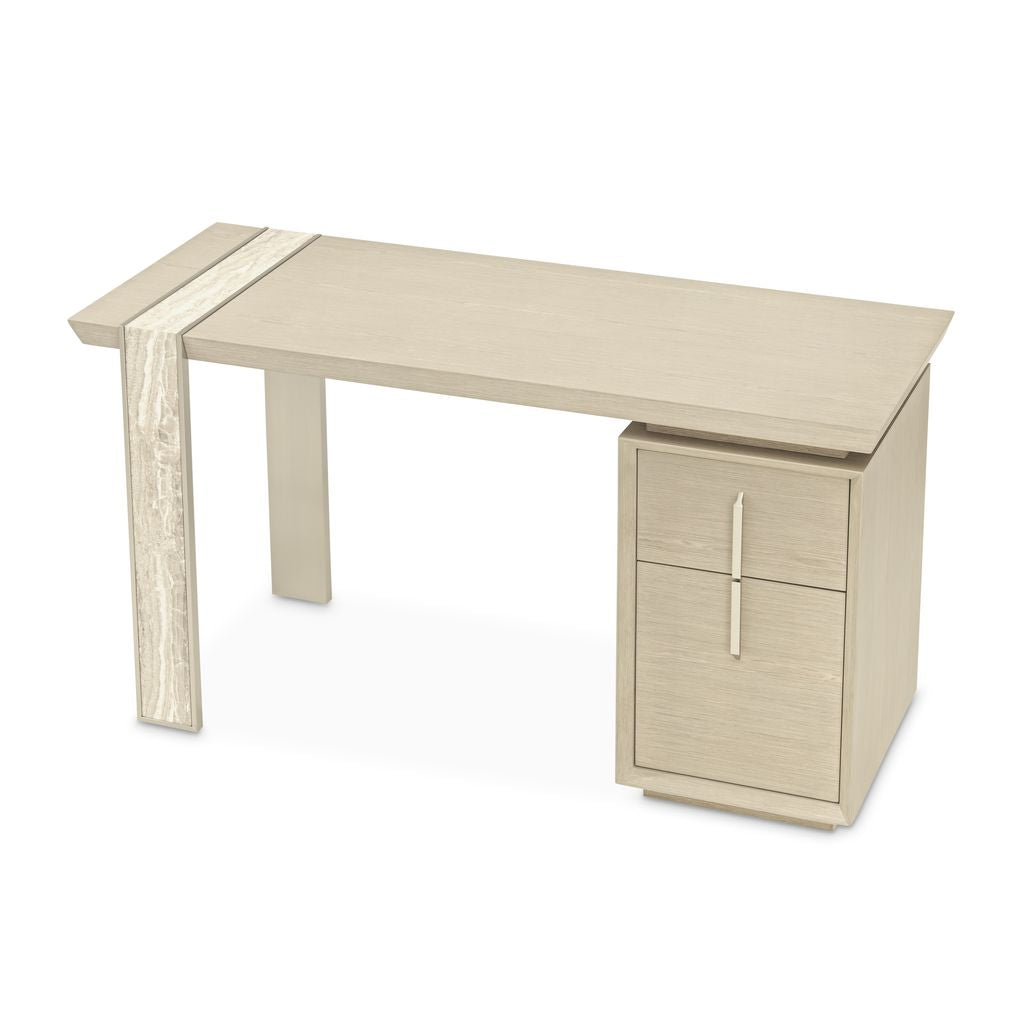 Michael Amini Lotus Bay Vanity Desk - Sand