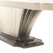 Michael Amini Fantosini Pedestal Dining Table - Silver Mist