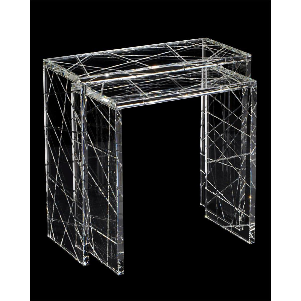 John Richard Crystal Nesting Table