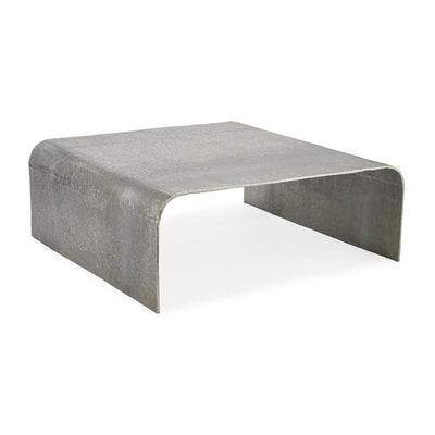 John Richard Cocktail Table In Textured Nickel