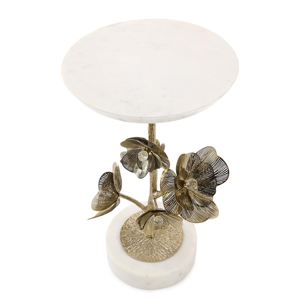John Richard Golden Camellia Accent Table