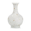 John Richard White Porcelain Vase With Gold