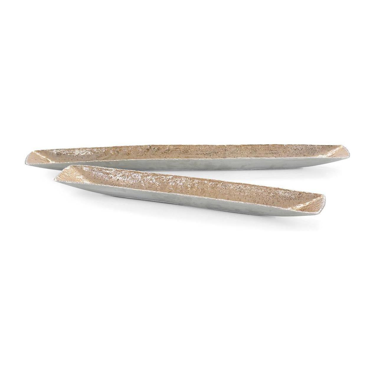 John Richard Decor Set of Two Moon Rock Trays