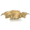 John Richard Draped Fabric Brass Square Bowl