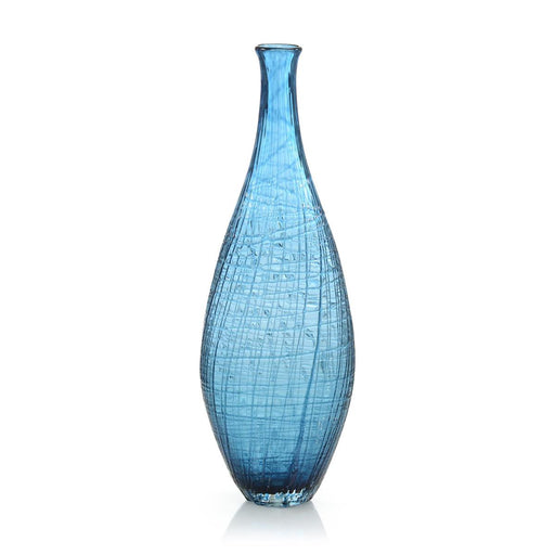 John Richard Sapphire Blue Hand-Blown Glass Vase