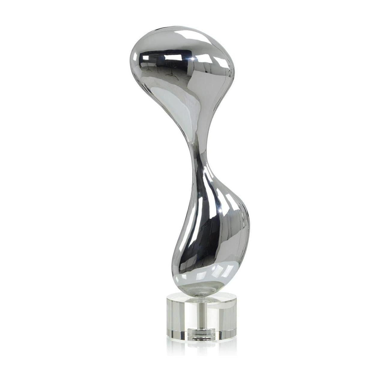 John Richard Decor Mirror Chrome Stainless Steel Abstract Sculpture
