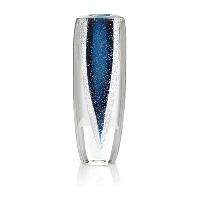 John Richard Decor Sapphire Blue Handblown Glass Vase II