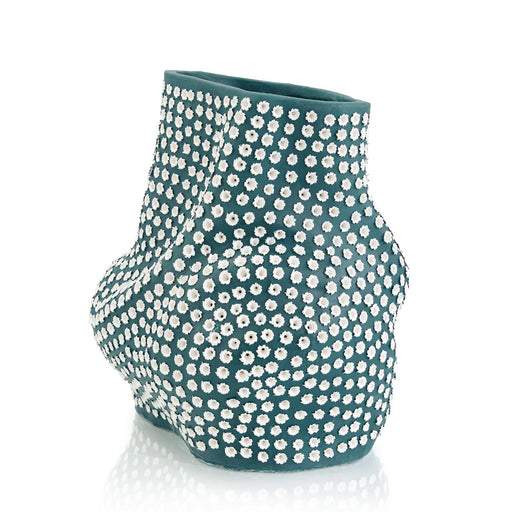 John Richard Teal Blue Porcelain Vase