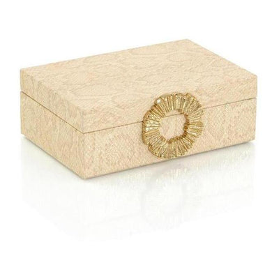 John Richard Decor Dazzle Vegan Snakeskin Box