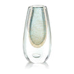 John Richard Decor Gold Flecked Blue Handblown Glass Vase II