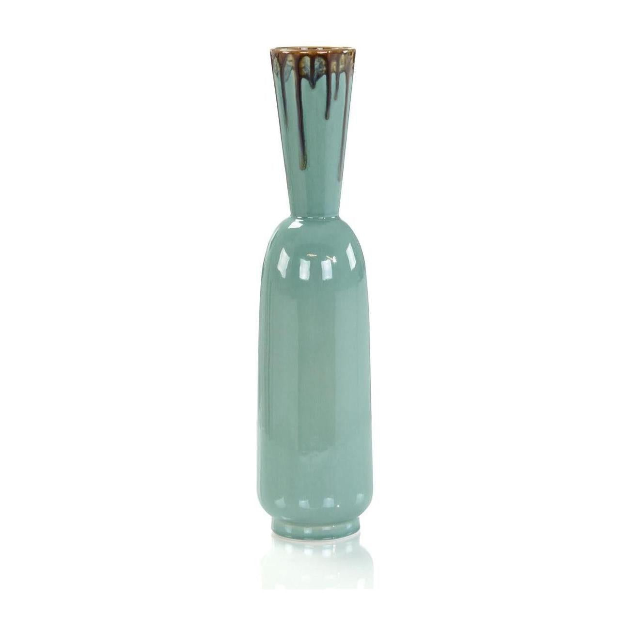 John Richard Decor Seafoam Green Trickle Vase I