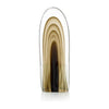 John Richard Decor Rippled Brown Handblown Glass Sculpture I