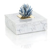 John Richard Decor Kyanite Starburst and Marble Box