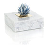 John Richard Decor Kyanite Starburst and Marble Box