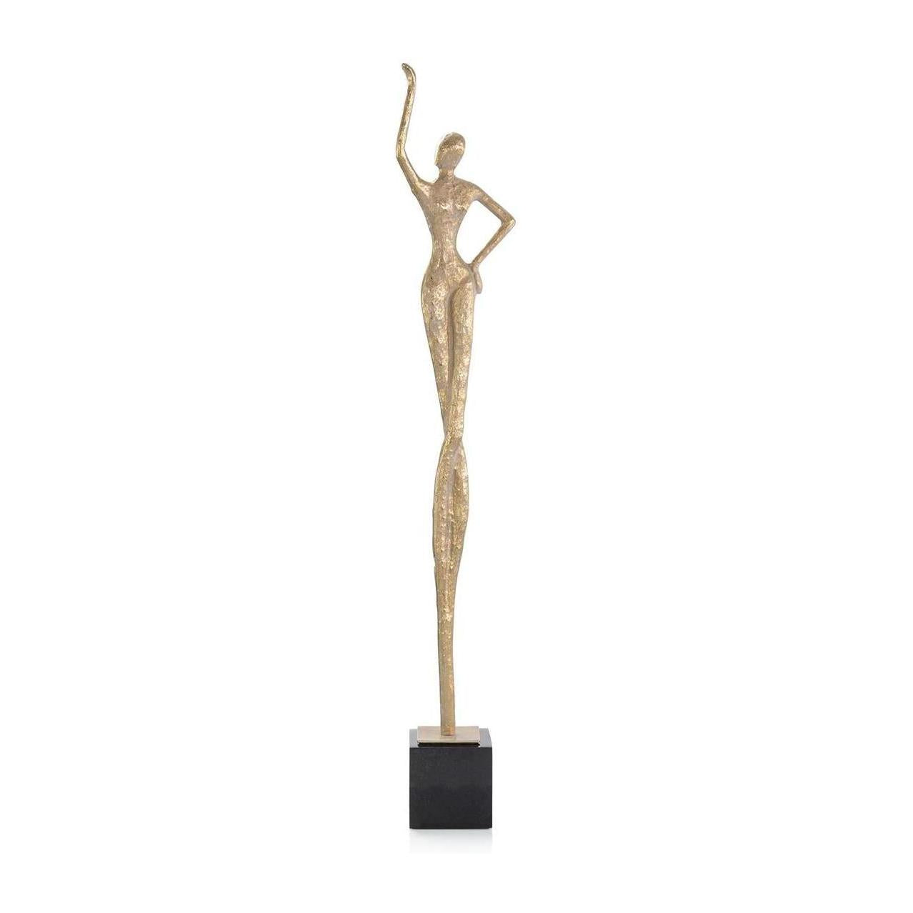 John Richard Posing Female Gold Sculpture I