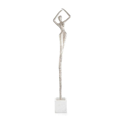 John Richard Decor Posing Female Nickel Sculpture III