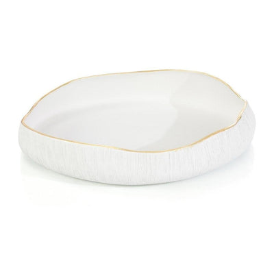 John Richard Decor White Free-form Bowl I