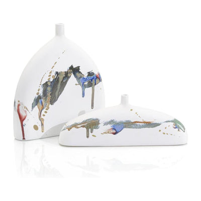 John Richard Decor Splash of Color Vases, Set of Two