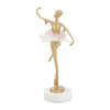 John Richard Decor Selenite Ballet Sculpture on Marble Base III