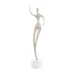 John Richard Decor Spectral Silhouette Sculpture on Marble II, Nickel