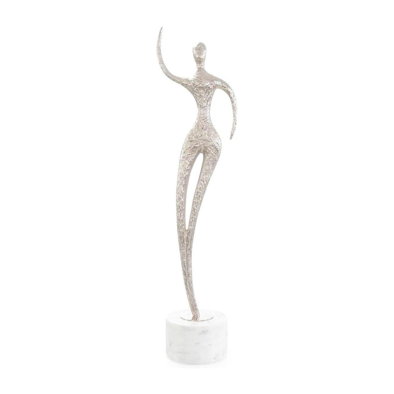 John Richard Decor Spectral Silhouette Sculpture on Marble II, Nickel