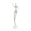 John Richard Decor Spectral Silhouette Sculpture on Marble II, Nickel