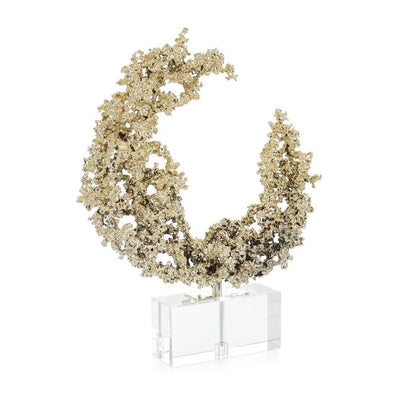 John Richard Decor Lunar Embrace Sculpture on Crystal