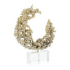 John Richard Decor Lunar Embrace Sculpture on Crystal