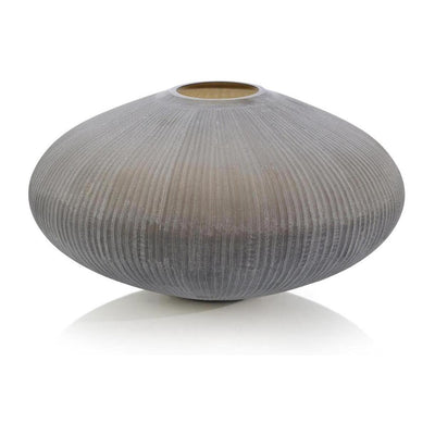 John Richard Decor Pinstripe Disc Vase