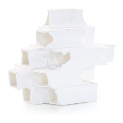 John Richard Decor White Incline Sculpture, Small