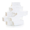 John Richard Decor White Incline Sculpture, Small
