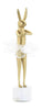 John Richard Decor Ballerina Bunny Sculpture on Marble Base