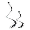 John Richard Decor Silver Spiral Candleholders, Set of 2
