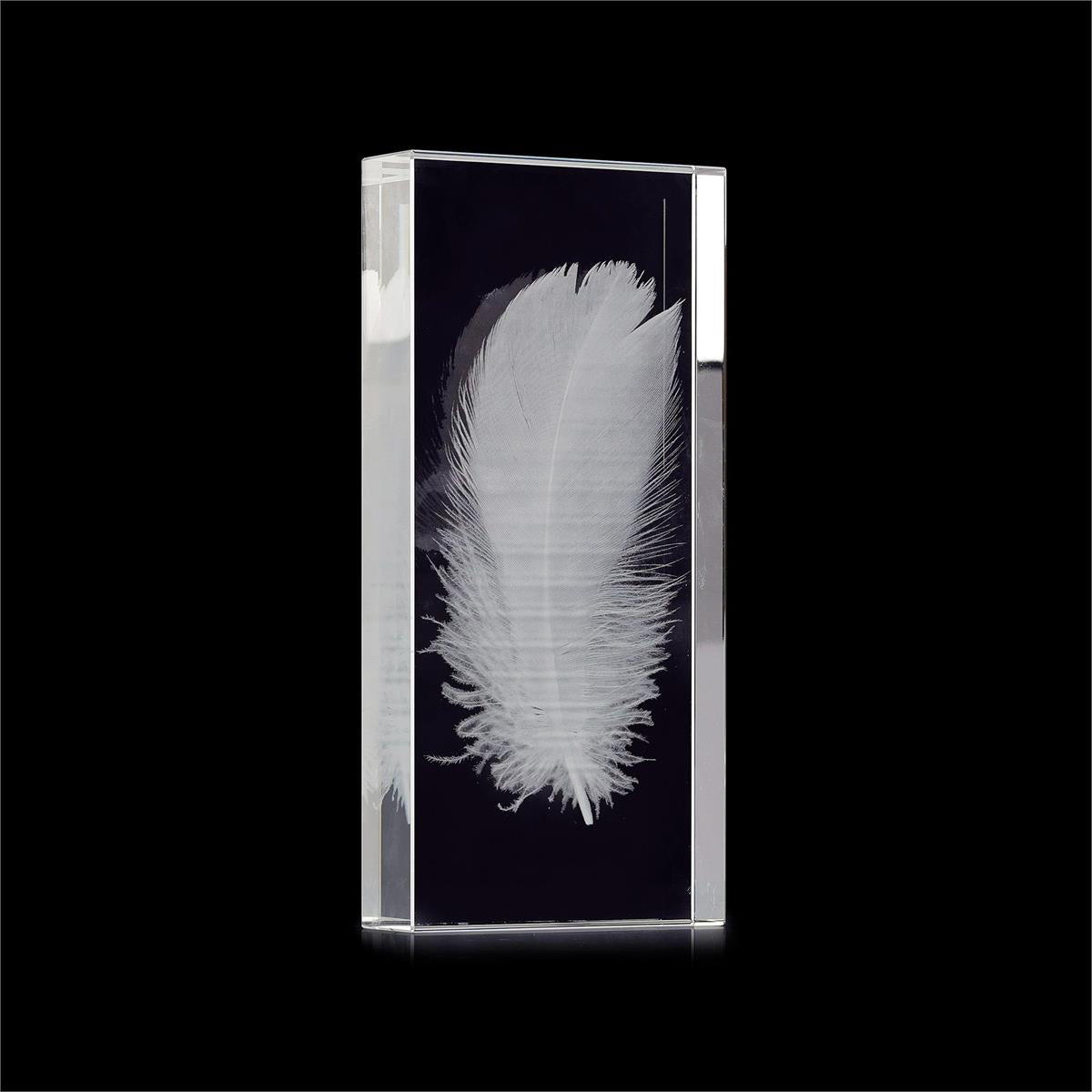 John Richard Decor Crystal-Encased Feather