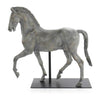 John Richard Decor Trotting Horse Sculpture on Metal Base