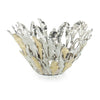 John Richard Decor Plume Bowl, Brass and Nickel